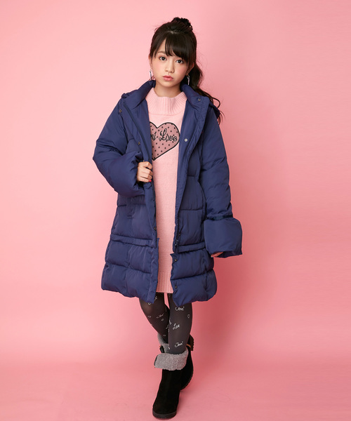 JENNI love(ジェニィラブ)の「80D総柄タイツ(タイツ/ストッキング・キッズ・ブラック/グレー・130cm/150cm)」の8枚目の写真