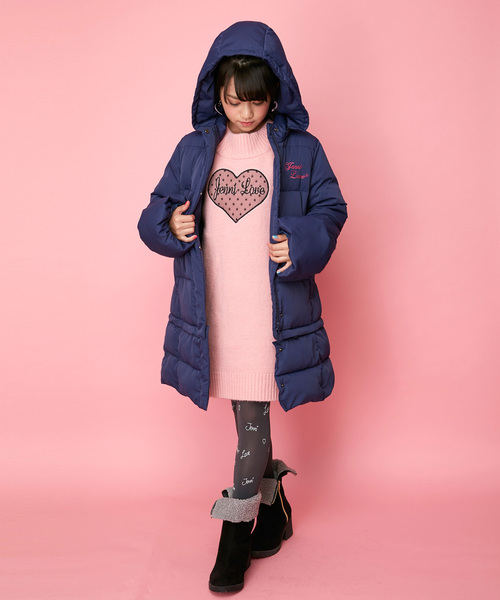 JENNI love(ジェニィラブ)の「80D総柄タイツ(タイツ/ストッキング・キッズ・ブラック/グレー・130cm/150cm)」の9枚目の写真