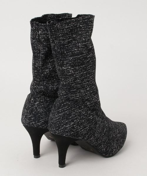 KOBE LETTUCE（コウベレタス）の「［ピンヒール/チャンキーヒール］選べる2Typeソックスブーツ＊レディース/シューズ/ポインテッドトゥ[I1658]神戸レタス（ブーツ・レディース・ブラック/ブラック系その他/ブラック系その他2/ブラック系その他3・LL/S/M/L）」の5枚目の写真
