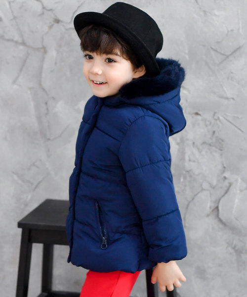 Bee des Bee(ビーデスビー)の「ダウン風 ジャケット(ダウンジャケット/コート・キッズ・ブラック/ベージュ/ネイビー/レッド/カーキ/アイボリー/キャメル/ライトピンク/ワイン/チャコール・110cm/100cm/120cm/130cm/140cm/150cm/160cm)」の6枚目の写真