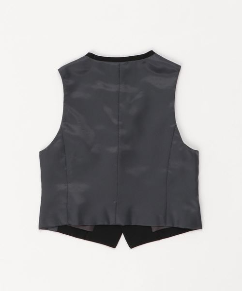 COMME CA ISM（コムサイズム）の「セットアップ ベスト(110cm～130cm)（スーツベスト・キッズ・ブラック・110cm/120cm/130cm）」の2枚目の写真