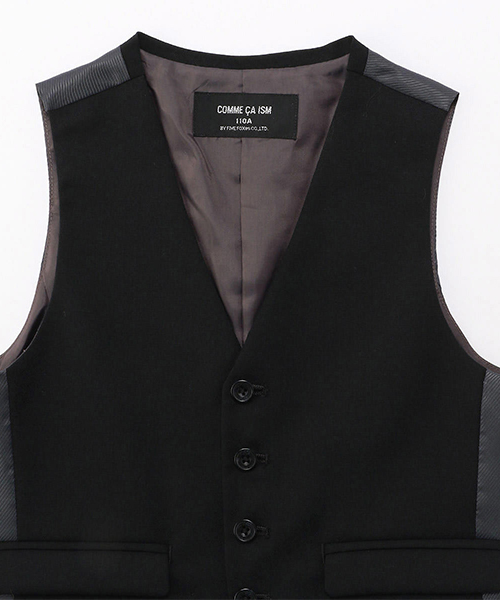 COMME CA ISM（コムサイズム）の「セットアップ ベスト(110cm～130cm)（スーツベスト・キッズ・ブラック・110cm/120cm/130cm）」の4枚目の写真
