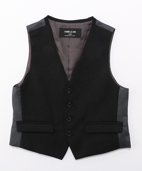 COMME CA ISM（コムサイズム）の「セットアップ ベスト(110cm～130cm)（スーツベスト・キッズ・ブラック・110cm/120cm/130cm）」の9枚目の写真