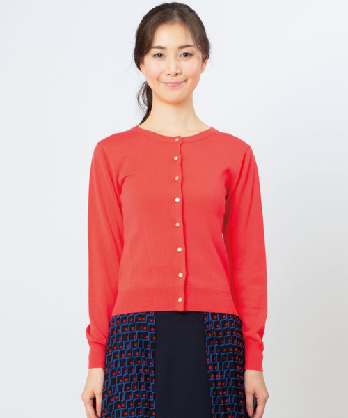 JETSET SOLO PLUS （ジェットセットソロプラス）の「イレリブクルーカーディガン（カーディガン/ボレロ・レディース・イエロー/グリーン/グレイッシュベージュ/コーラルピンク・FREE）」の11枚目の写真