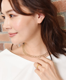 luz/luzury/ネックレス GARDEN HALO DIAMOND NECKLACE(L)(1ZN1123)K18/Pt950 ネックレス