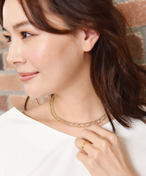 Luz Llena（ラズレナ）の「チェーンレースチョーカーネックレス