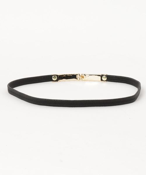 Cupid Heart（キューピッドハート）の「【Cupid Heart】結婚式ベルト スクエアモチーフベルト（ベルト・レディース・ブラック/ベージュ/ネイビー/ワインレッド・MEDIUM）」の5枚目の写真