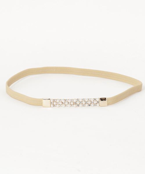 Cupid Heart（キューピッドハート）の「【Cupid Heart】結婚式ベルト スクエアモチーフベルト（ベルト・レディース・ブラック/ベージュ/ネイビー/ワインレッド・MEDIUM）」の7枚目の写真