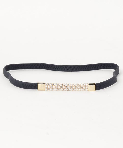 Cupid Heart（キューピッドハート）の「【Cupid Heart】結婚式ベルト スクエアモチーフベルト（ベルト・レディース・ブラック/ベージュ/ネイビー/ワインレッド・MEDIUM）」の8枚目の写真