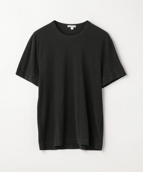 JAMES PERSE（ジェームスパース）の「ハイツイストジャージー クルーネックTシャツ MHTJ3119（Tシャツ/カットソー・メンズ・ホワイト/ブラック系その他・1/0）」の2枚目の写真