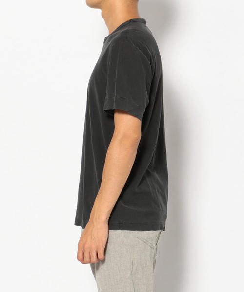 JAMES PERSE（ジェームスパース）の「ハイツイストジャージー クルーネックTシャツ MHTJ3119（Tシャツ/カットソー・メンズ・ホワイト/ブラック系その他・1/0）」の9枚目の写真