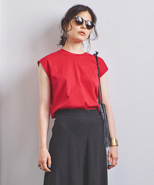 UNITED ARROWS - ユナイテッドアローズ⭐︎UWSC スムース クルーネックＴシャツ ベージュ UNITED ARROWS（ユナイテッドアローズ）の「UWSC スムース