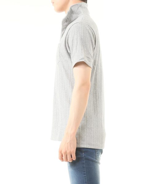 TopIsm（トップイズム）の「ランダムテレコポケット付きポロシャツ（ポロシャツ・メンズ・ホワイト/グレー/ブラック・XL/M/L）」の5枚目の写真