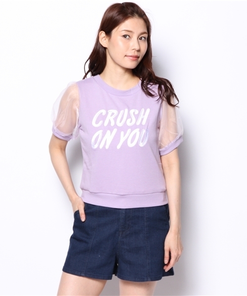 WEGO（ウィゴー）の「WEGO/オーガンジースリーブカットソー（Tシャツ/カットソー・レディース・ライトイエロー/オフホワイト/杢グレー/ライトパープル・FREE）」の13枚目の写真