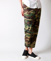 WEGO | WEGO/カモフラツイルクロップドパンツ(スラックス)