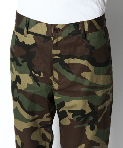 WEGO（ウィゴー）の「WEGO/カモフラツイルクロップドパンツ（スラックス・メンズ・ブラウン/カーキ・LARGE/MEDIUM）」の5枚目の写真
