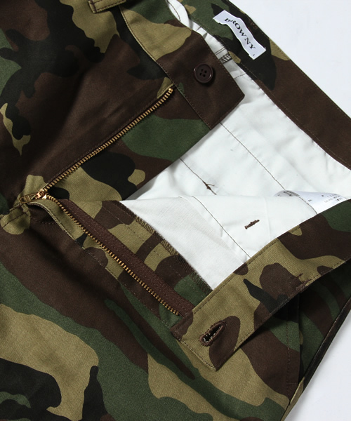 WEGO（ウィゴー）の「WEGO/カモフラツイルクロップドパンツ（スラックス・メンズ・ブラウン/カーキ・LARGE/MEDIUM）」の8枚目の写真