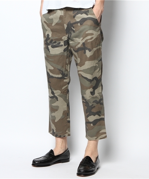 WEGO（ウィゴー）の「WEGO/カモフラツイルクロップドパンツ（スラックス・メンズ・ブラウン/カーキ・LARGE/MEDIUM）」の14枚目の写真
