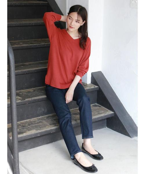 AMERICAN HOLIC（アメリカンホリック）の「シガレットフィットデニム ＊（デニムパンツ・レディース・インディゴブルー/ワンウォッシュ・S/M/L/XS）」の20枚目の写真