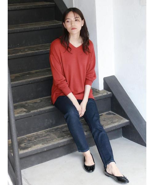 AMERICAN HOLIC（アメリカンホリック）の「シガレットフィットデニム ＊（デニムパンツ・レディース・インディゴブルー/ワンウォッシュ・S/M/L/XS）」の19枚目の写真