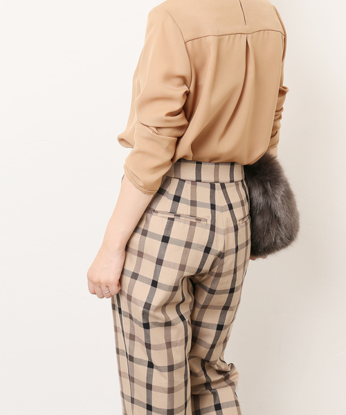 La TOTALITE（ラトータリテ）の「チェック マリン パンツ◆（その他パンツ・レディース・ベージュ系その他・40/38/36）」の12枚目の写真