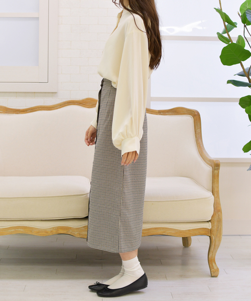 PairPair（ペアペア）の「襟フリルボリューム袖ブラウス（シャツ/ブラウス・レディース・ブラック/アイボリー/モカ・FREE）」の9枚目の写真