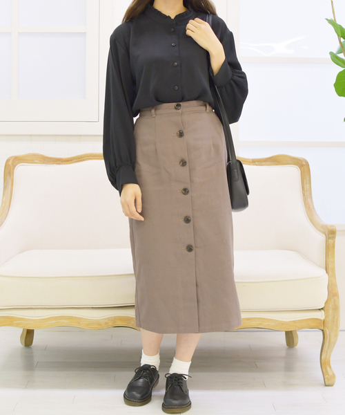 PairPair（ペアペア）の「襟フリルボリューム袖ブラウス（シャツ/ブラウス・レディース・ブラック/アイボリー/モカ・FREE）」の19枚目の写真