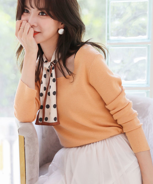 SAISON DE PAPILLON�i�Z�]���h�p�s�����j�́u�E�[�������f�R���e�X�N�G�A�l�b�N�j�b�g�g�b�v�X�i�j�b�g/�Z�[�^�[�j�v�b�I�����W