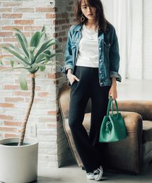 KOBE LETTUCE | ［近藤千尋さんコラボ］選べる2丈リブニットワイドパンツ【セットアップOK】(その他パンツ)