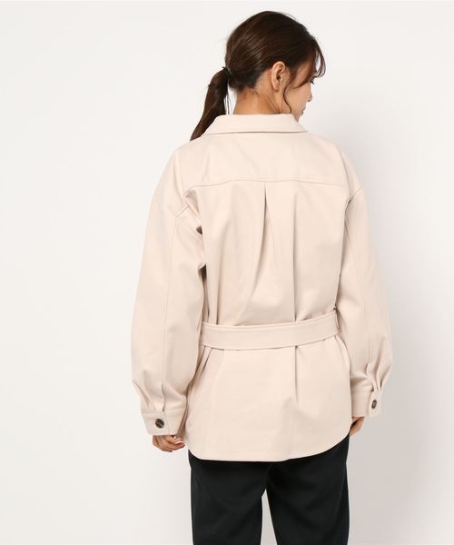 archives（アルシーヴ）の「WフェイスCPO（その他アウター・レディース・アイボリー/モカ/パープル・MEDIUM）」の5枚目の写真