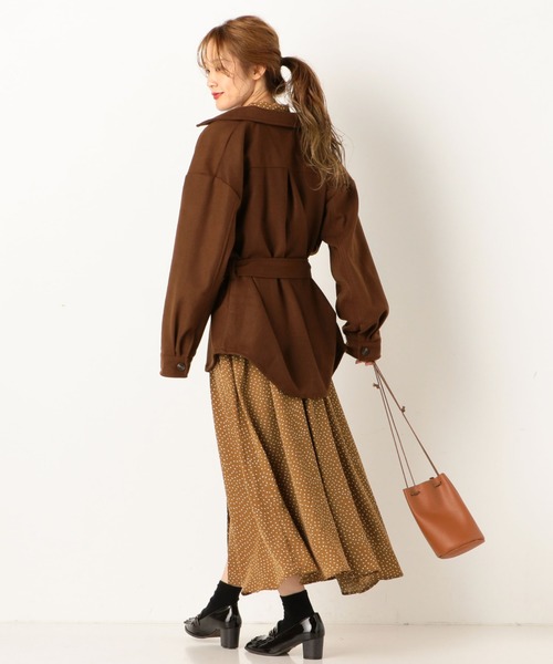 archives（アルシーヴ）の「WフェイスCPO（その他アウター・レディース・アイボリー/モカ/パープル・MEDIUM）」の10枚目の写真