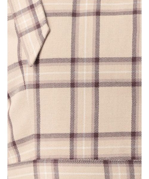 dazzlin（ダズリン）の「チェックビスチェ（シャツ/ブラウス・レディース・ベージュ/グレー・SMALL/MEDIUM）」の4枚目の写真