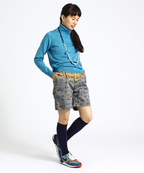 BEAMS BOY（ビームスボーイ）の「BEAMS BOY / 14ゲージ ムジ タートルニット（ニット/セーター・レディース・ナチュラル/ライトブラウン/レッド/ライトブルー・ONE SIZE）」の5枚目の写真