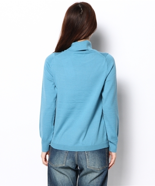 BEAMS BOY（ビームスボーイ）の「BEAMS BOY / 14ゲージ ムジ タートルニット（ニット/セーター・レディース・ナチュラル/ライトブラウン/レッド/ライトブルー・ONE SIZE）」の11枚目の写真