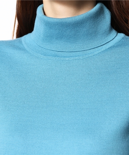 BEAMS BOY（ビームスボーイ）の「BEAMS BOY / 14ゲージ ムジ タートルニット（ニット/セーター・レディース・ナチュラル/ライトブラウン/レッド/ライトブルー・ONE SIZE）」の12枚目の写真