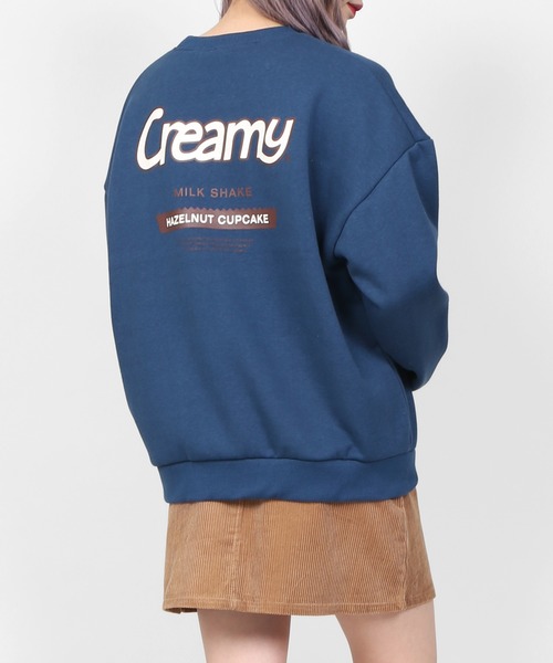 DING(ディング)の「DING/Creamyスウェット(スウェット・レディース・ブラック/ネイビー/杢グレー・FREE)」の3枚目の写真