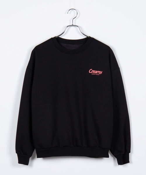 DING(ディング)の「DING/Creamyスウェット(スウェット・レディース・ブラック/ネイビー/杢グレー・FREE)」の4枚目の写真