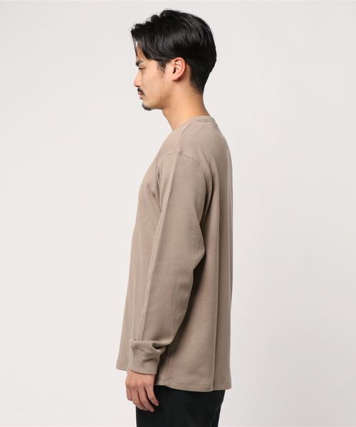 JUNRED（ジュンレッド）の「ヘルスニットワッフルＴ（Tシャツ/カットソー・メンズ・ホワイト/ベージュ/ネイビー/グレー・LL/M/L）」の5枚目の写真