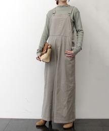 カツラギルーズオーバーオールワイドパンツオールインワン