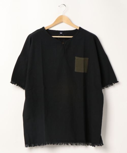 チャイハネ（チャイハネ）の「【チャイハネ】yul ヘビーオンスコットンフリンジMEN'Sトップス（その他トップス・メンズ・ホワイト/ブラック/パープル/ブルー・FREE）」の11枚目の写真