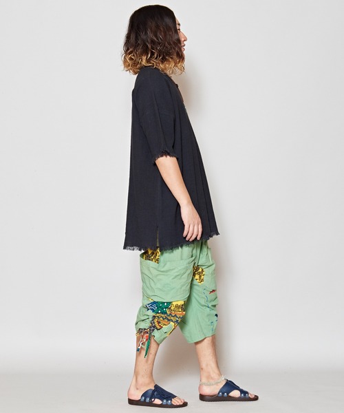 チャイハネ（チャイハネ）の「【チャイハネ】yul ヘビーオンスコットンフリンジMEN'Sトップス（その他トップス・メンズ・ホワイト/ブラック/パープル/ブルー・FREE）」の16枚目の写真