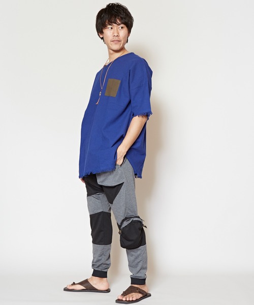 チャイハネ（チャイハネ）の「【チャイハネ】yul ヘビーオンスコットンフリンジMEN'Sトップス（その他トップス・メンズ・ホワイト/ブラック/パープル/ブルー・FREE）」の5枚目の写真