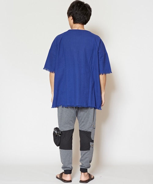 チャイハネ（チャイハネ）の「【チャイハネ】yul ヘビーオンスコットンフリンジMEN'Sトップス（その他トップス・メンズ・ホワイト/ブラック/パープル/ブルー・FREE）」の21枚目の写真