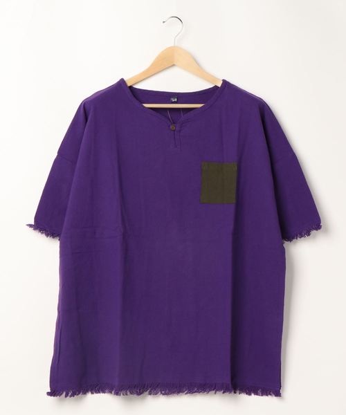 チャイハネ（チャイハネ）の「【チャイハネ】yul ヘビーオンスコットンフリンジMEN'Sトップス（その他トップス・メンズ・ホワイト/ブラック/パープル/ブルー・FREE）」の10枚目の写真