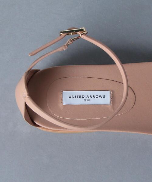 UNITED ARROWS(ユナイテッドアローズ)の「UWSC LTR アンクルストラップ サンダル◆(サンダル・レディース・ブラック/ベージュ・37h/35h/37/38/35/36h/36)」の6枚目の写真