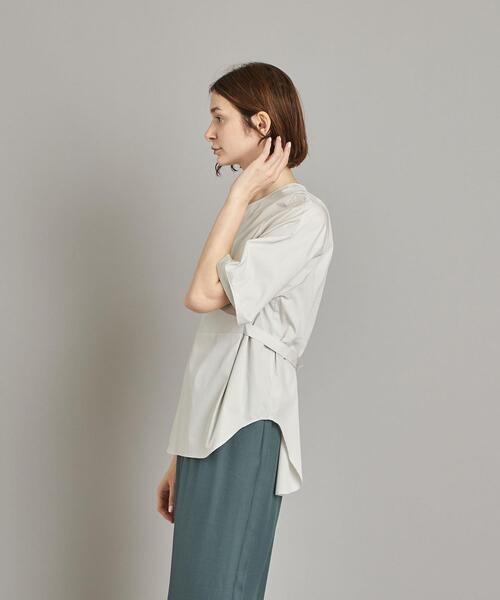 Steven Alan◆半袖ブラウス/M/コットン/PNK/無地/8221-199-0188 Steven Alan（スティーブンアラン）の「＜Steven Alan＞WIDE