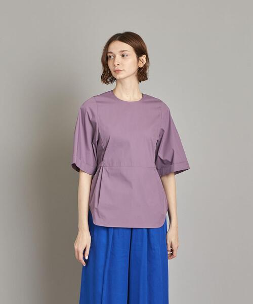 Steven Alan◆半袖ブラウス/M/コットン/PNK/無地/8221-199-0188 STEVEN ALAN ブラウス シャツ 「Steven Alan」コットン