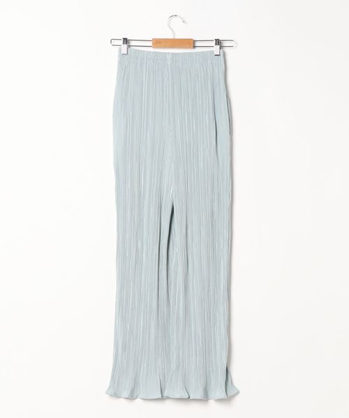 reca（レカ）の「ランダムプリーツワイドパンツ（その他パンツ・レディース・ブルー系その他/オレンジ系その他/ライトベージュ・FREE）」の4枚目の写真
