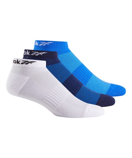 Reebok（リーボック）の「アクティブ ファウンデーション ローカット ソックス 3足組 / Active Foundation Low-Cut Socks 3 Pairs（ソックス/靴下・メンズ・ホワイト/ブラック/ホワイト×ネイビー・SMALL/MEDIUM/LARGE/X-LARGE）」の2枚目の写真