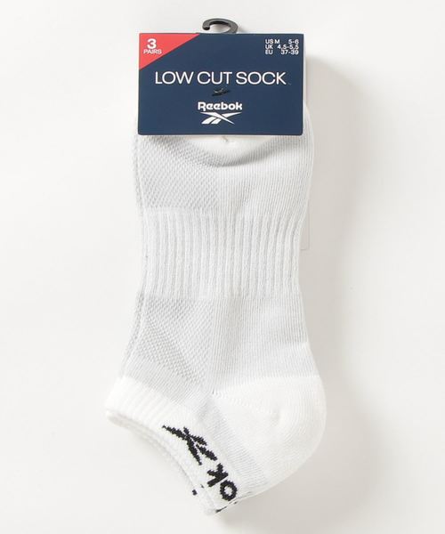 Reebok（リーボック）の「アクティブ ファウンデーション ローカット ソックス 3足組 / Active Foundation Low-Cut Socks 3 Pairs（ソックス/靴下・メンズ・ホワイト/ブラック/ホワイト×ネイビー・SMALL/MEDIUM/LARGE/X-LARGE）」の5枚目の写真